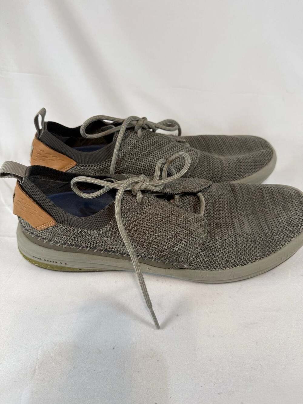 Merrell Mens Gridway Shoes Boulder Gray Knit Casual Sneaker Size 10 Workwear Her